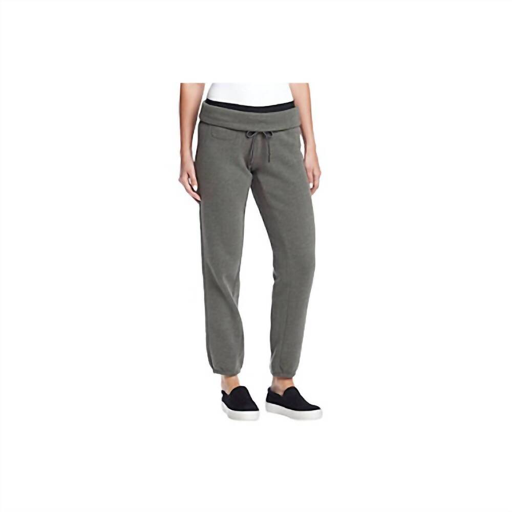 NEW CALVIN KLEIN activewear reflective tape rollover sweatpants in slate heather